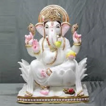  White Marble Ganesh Statue